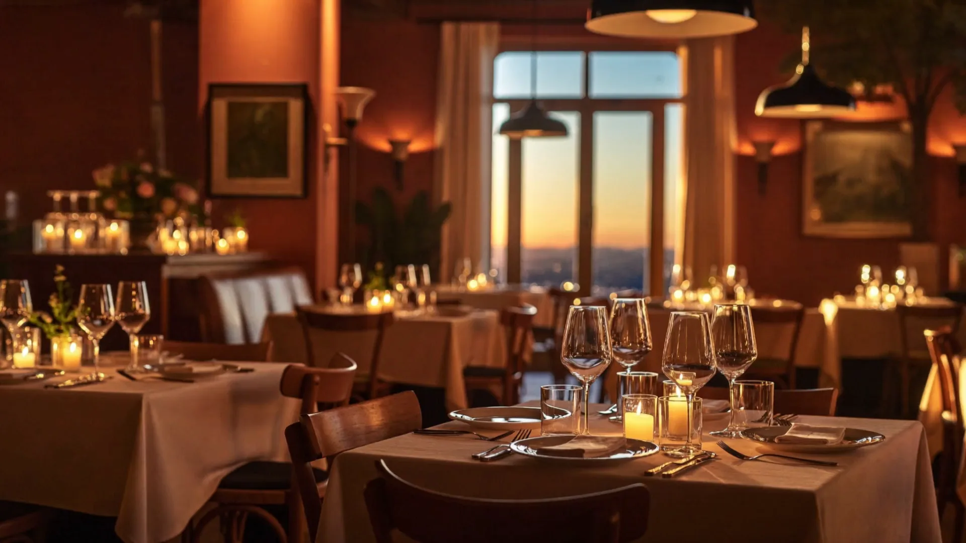 A restaurant, ready to become a film